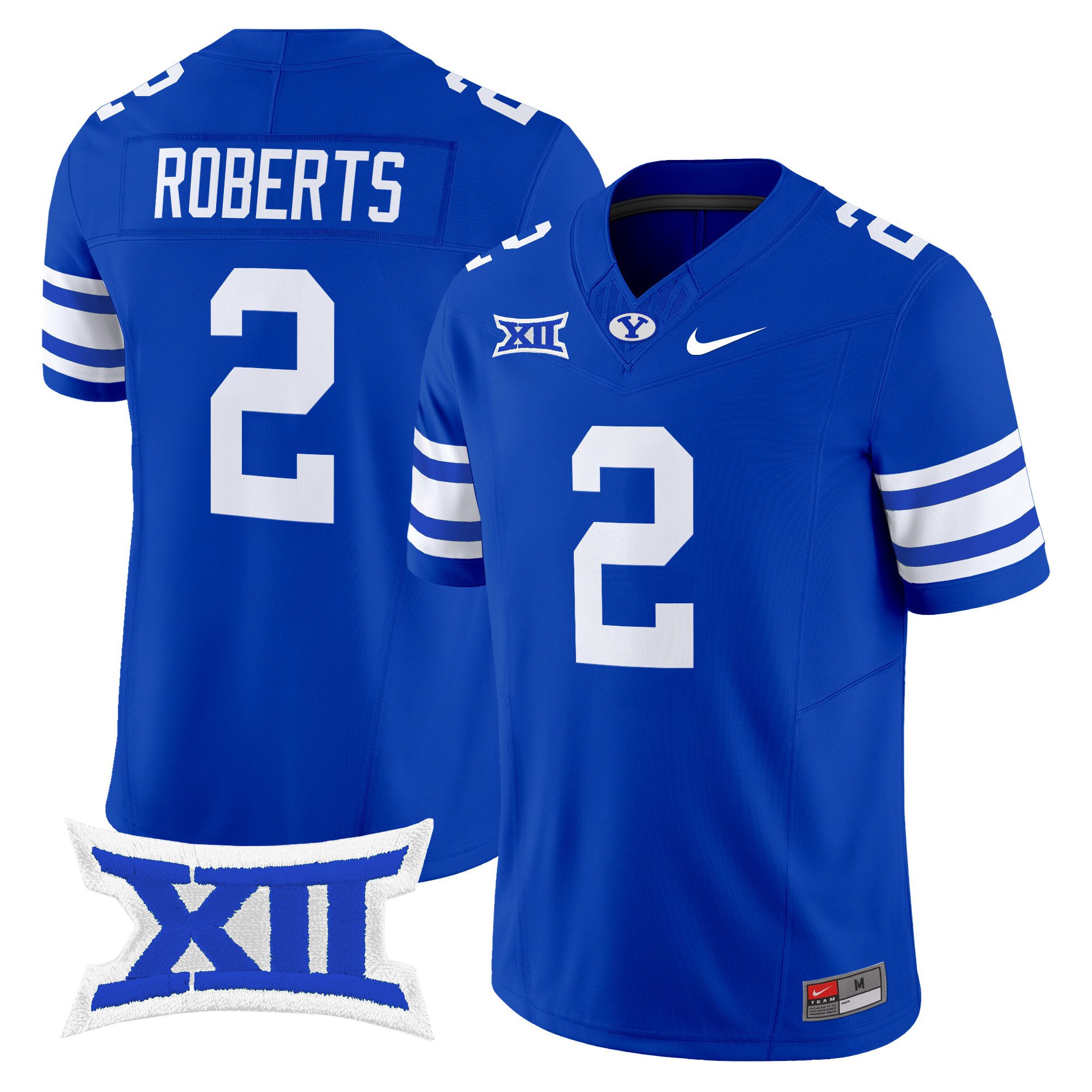 Men BYU Cougars #2 Roberts Blue Nike 2024 Vapor Limited NCAA Jersey style 1->more ncaa teams->NCAA Jersey